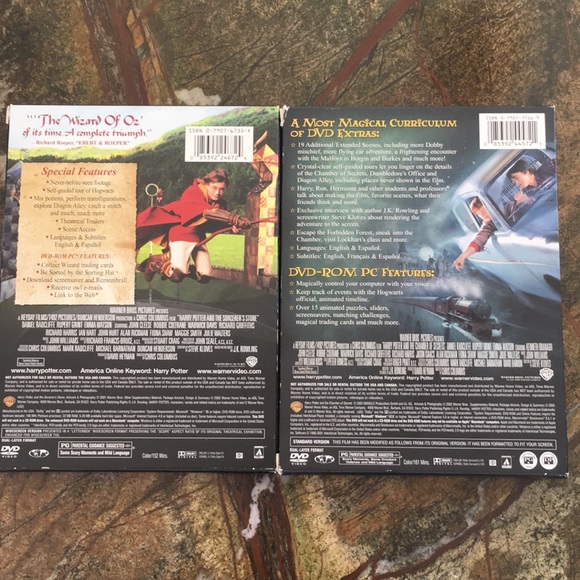 Harry Potter Mixed Bundle of Books & DVDs (set of 5) Sorcerers Stone Chamber - Picture 8 of 16